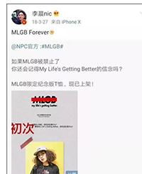 李晨潮牌 mlgb 商标涉低俗被无效